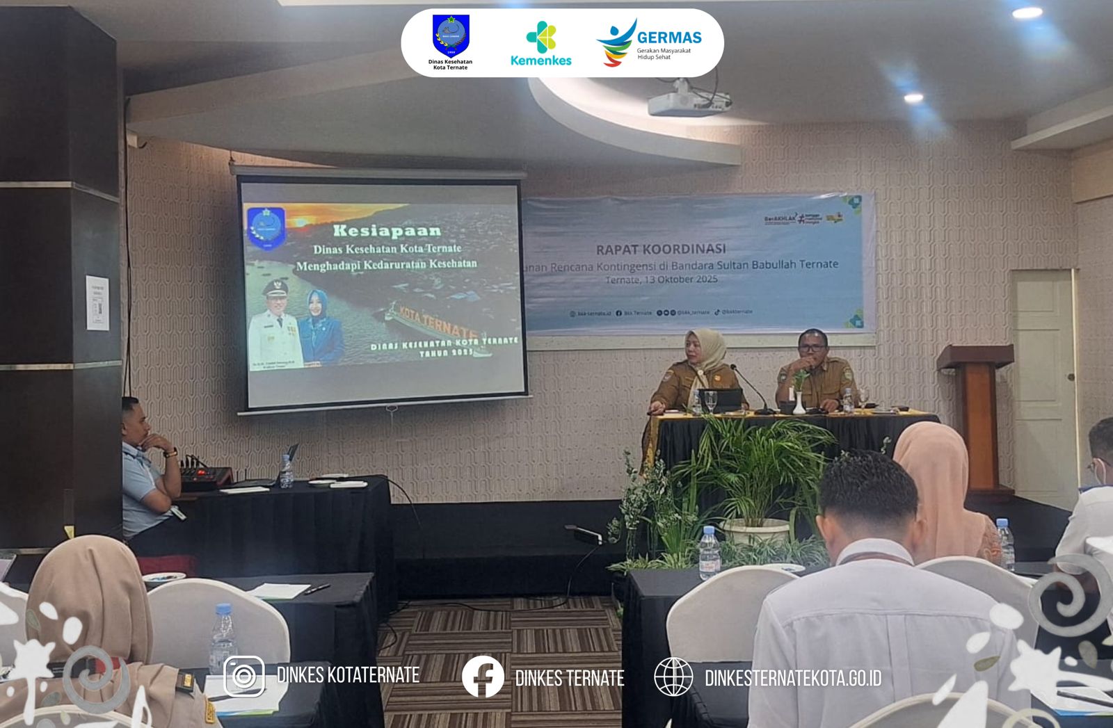 Rapat Koordinasi Penyusunan Dokumen Rencana Kontinjensi di Bandara Baabullah Ternate